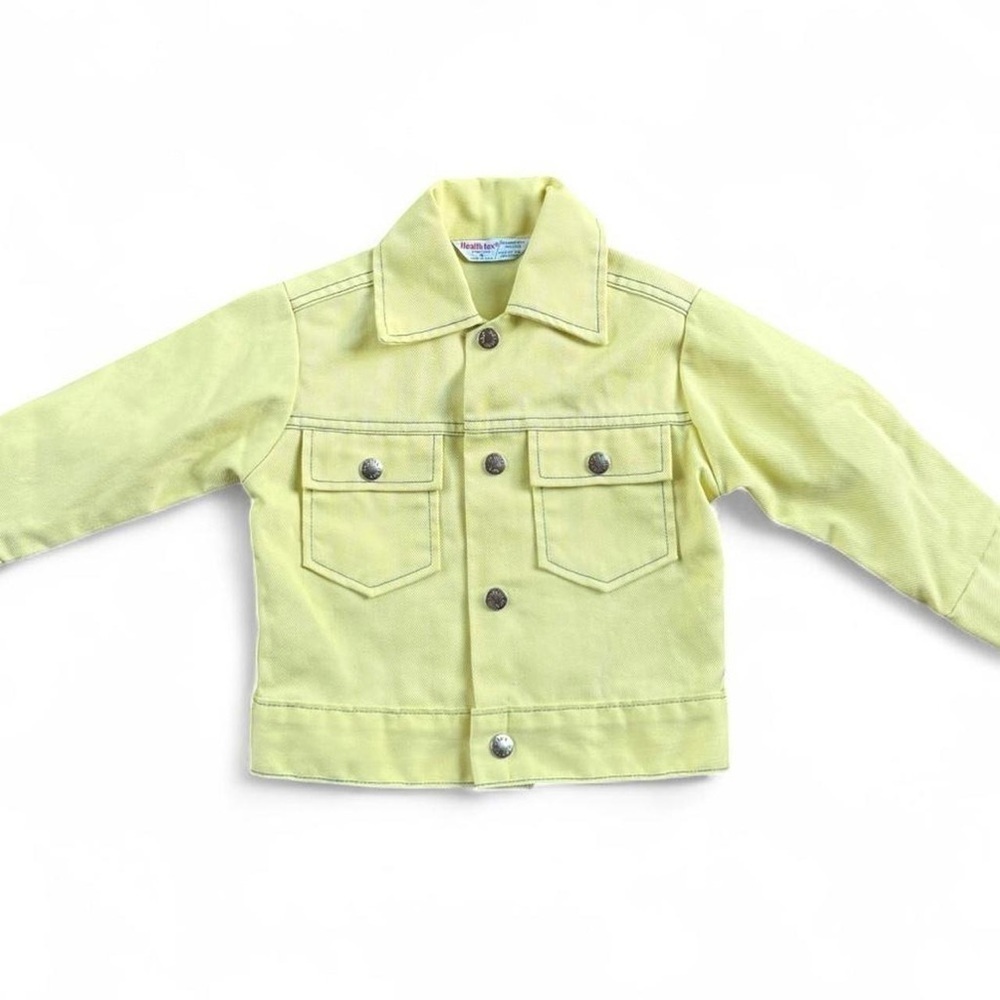 Vintage Kids Yellow Jean Jacket
